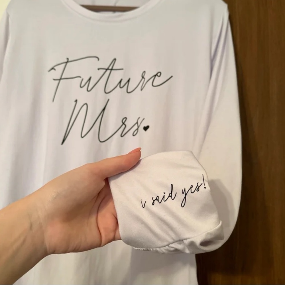 “Future Mrs.” “I Said Yes” Shirt — XL